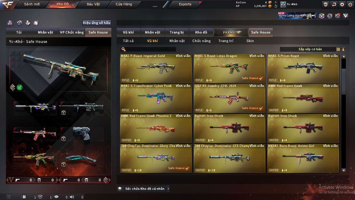 shop acc cf uy tin gia re